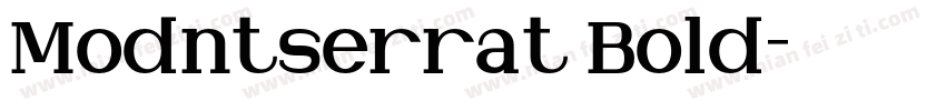 Modntserrat Bold字体转换